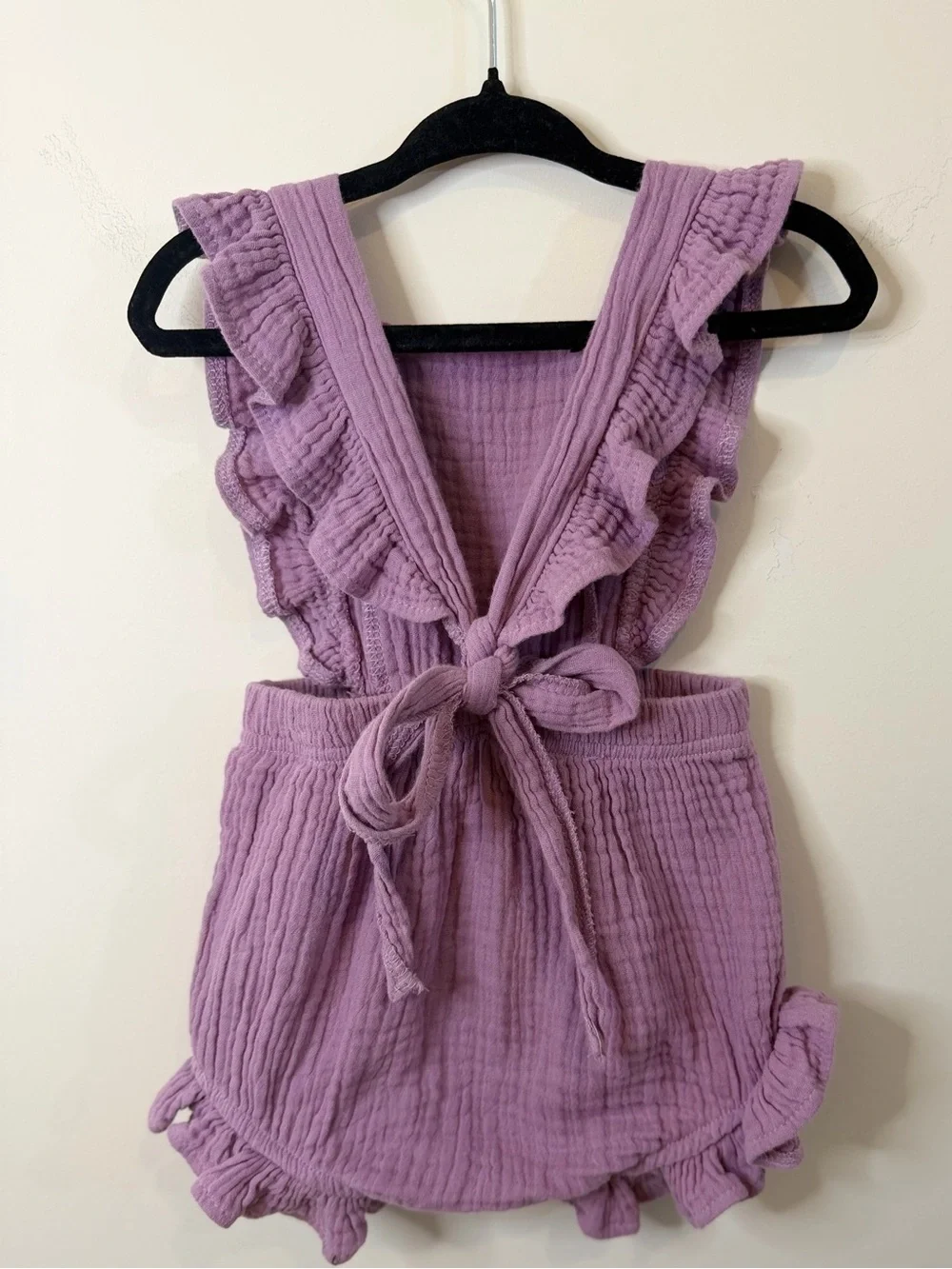 Reverie Threads Sofia Romper Violet Purple Boho 6-12M